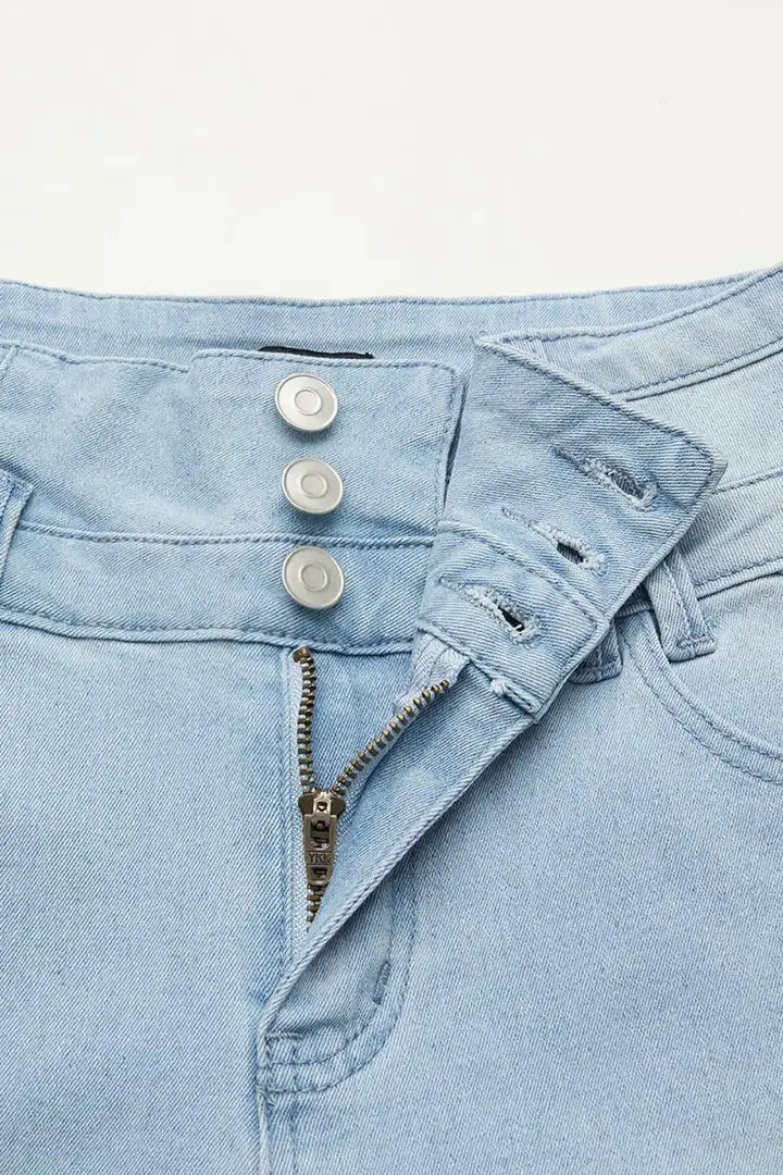 Lichtbauwe Flaire High waist stretch jeans | 50% Korting