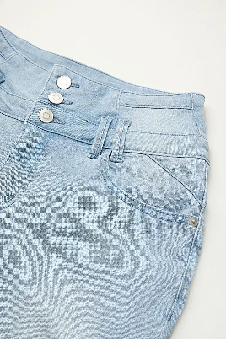 Lichtbauwe Flaire High waist stretch jeans | 50% Korting