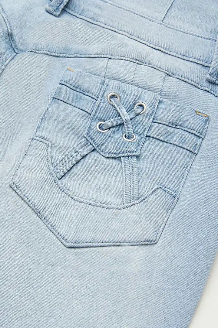 Lichtbauwe Flaire High waist stretch  jeans | 50% Korting